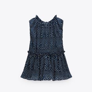 Zara polka dot top